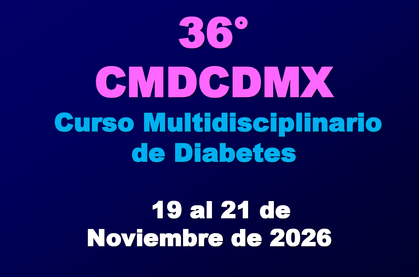 Programa del 36° Curso Multidisciplinario de Diabetes